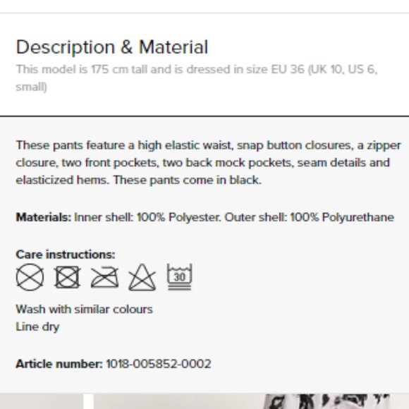 NAKD Elastic PU Pants - Picture 3 of 3